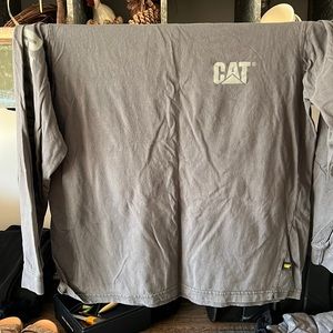 Gray Cat shirt long sleeve tee
